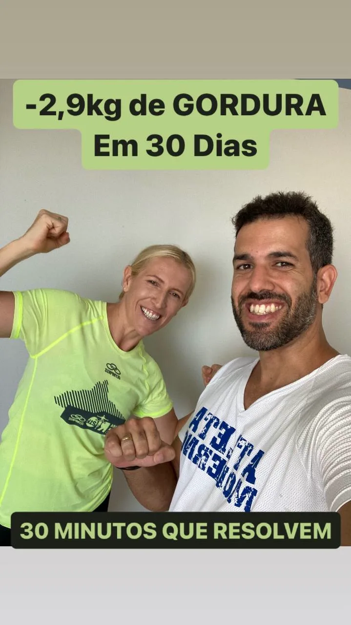 Resultado de aluna: menos 2,9 kg de gordura em 30 dias no Atleta Moderno